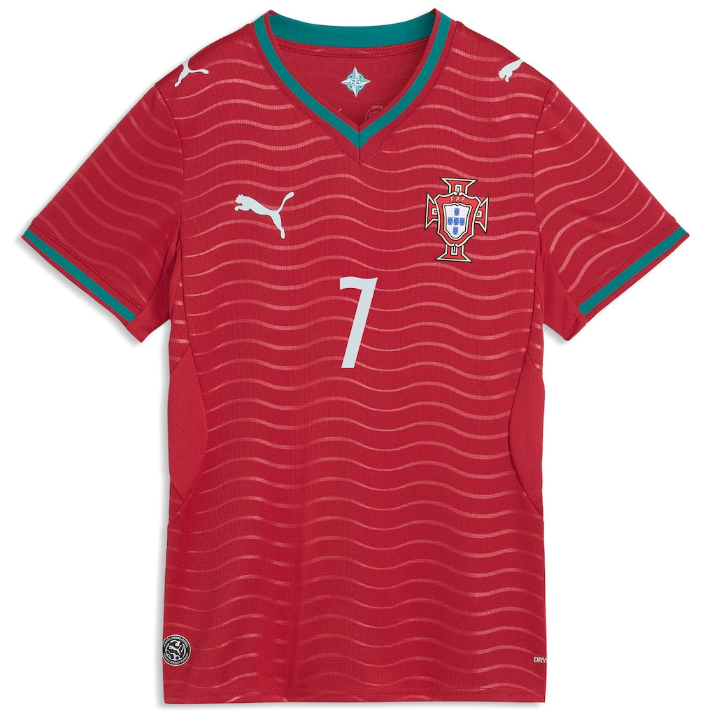 PUMA ポルトガル代表 RONALDO 7 トレーニングシャツ Puma Women's Portugal 2026 Ronaldo # 7 Home Jersey