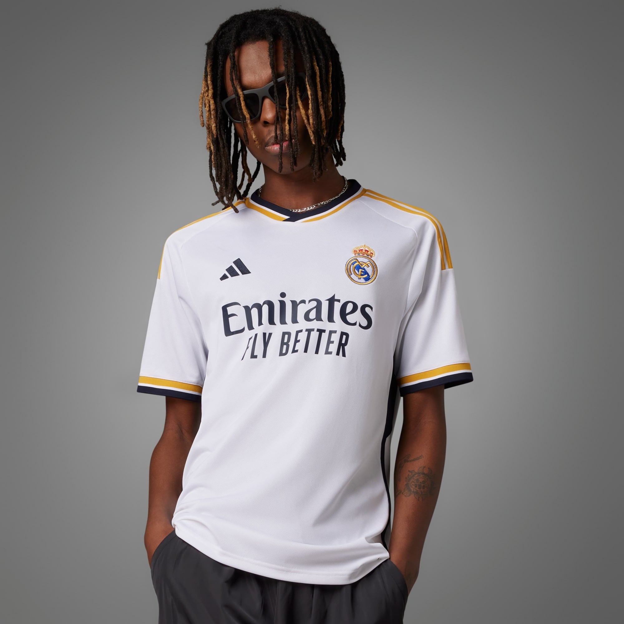 adidas Real Madrid 23/24 Prematch Jersey - Silver