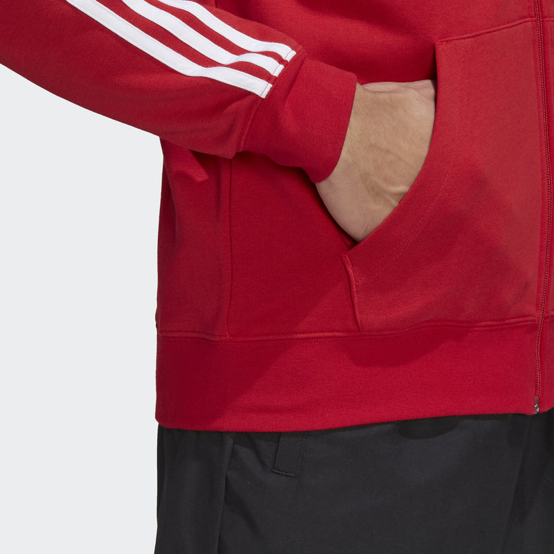 Men's adidas Manchester United 3-Stripes Full-Zip Hoodie