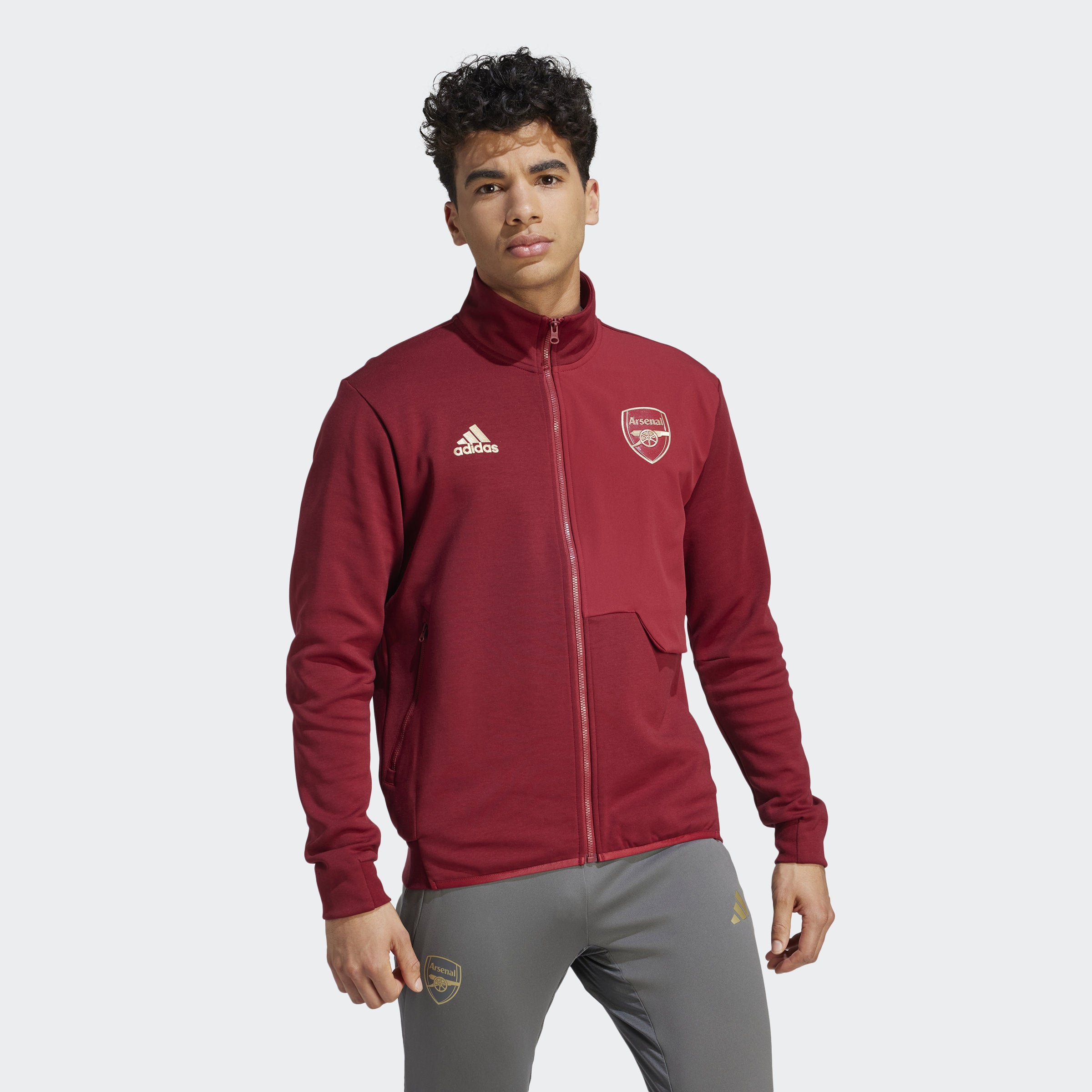 Men s Adidas Arsenal Anthem Jacket Craft Red S