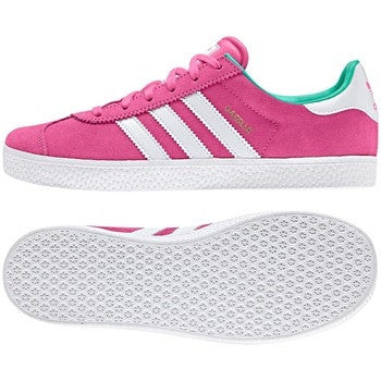 Pink adidas best sale gazelle junior