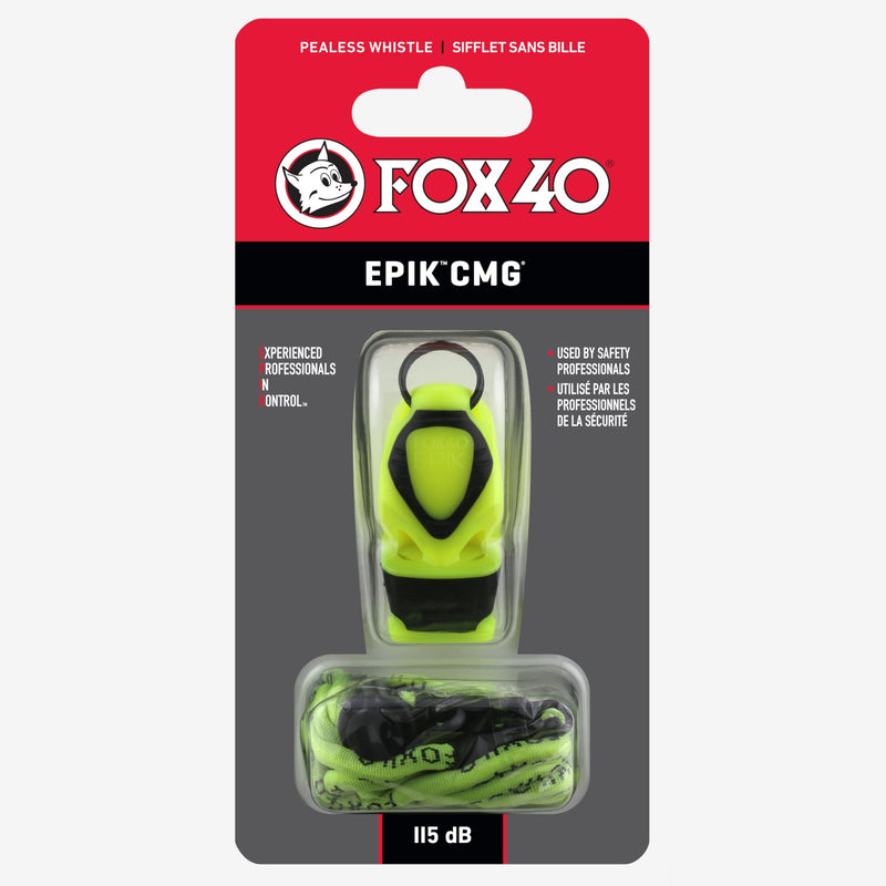 Fox 40 EPIK CMG Safety Whistle with Breakaway Lanyard