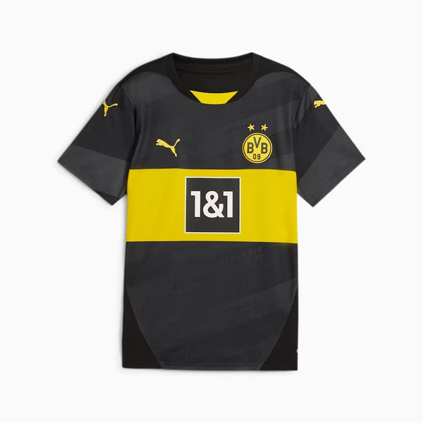 Kids' Puma Borussia Dortmund 24/25 Away Replica Jersey - La Liga Soccer