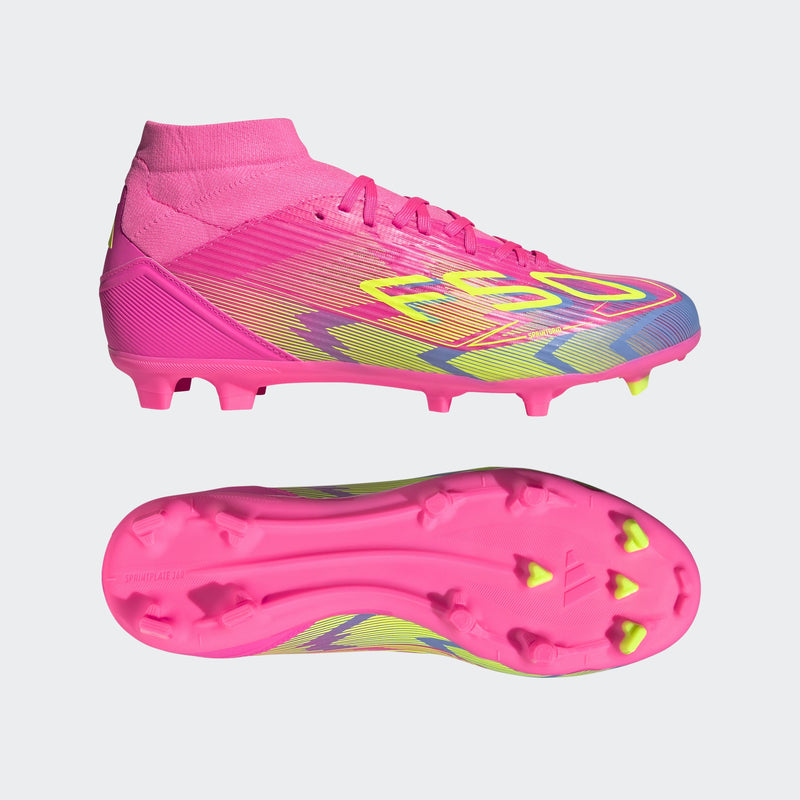 Women's adidas F50 League Mid Firm/Multi-Ground Soccer Cleats - La Liga Soccer