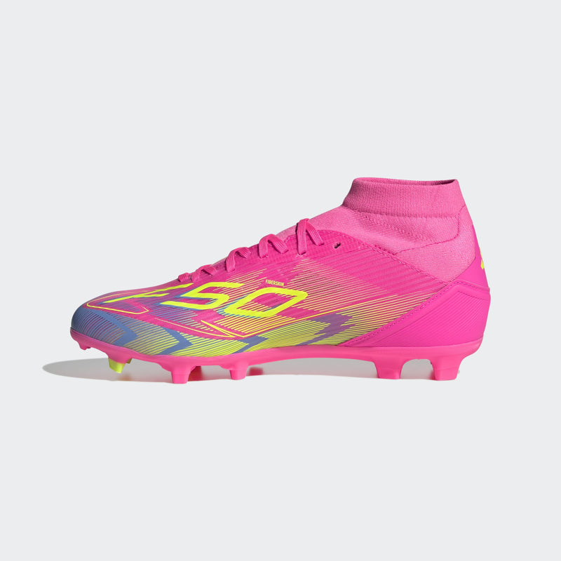 Women's adidas F50 League Mid Firm/Multi-Ground Soccer Cleats - La Liga Soccer