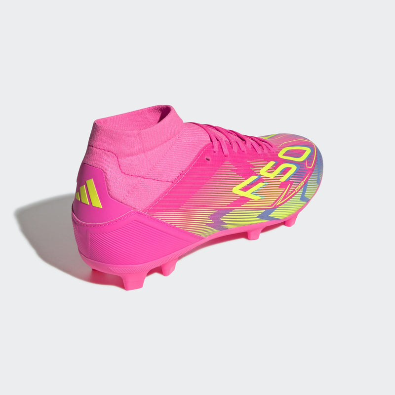 Women's adidas F50 League Mid Firm/Multi-Ground Soccer Cleats - La Liga Soccer