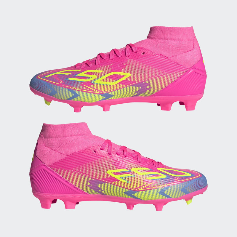 Women's adidas F50 League Mid Firm/Multi-Ground Soccer Cleats - La Liga Soccer