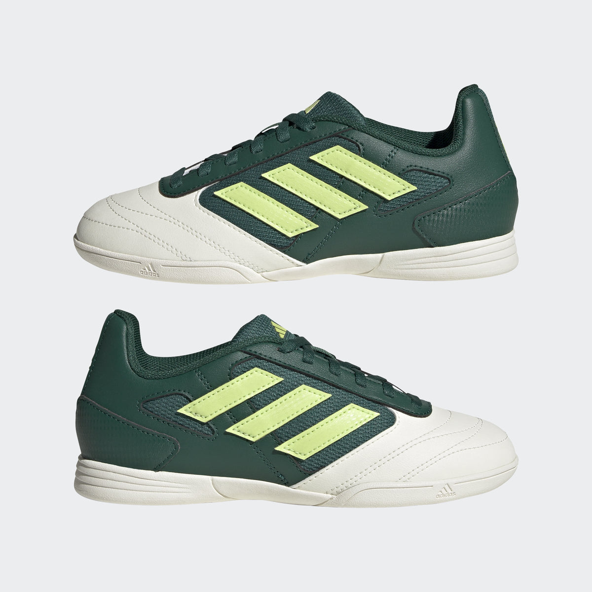 Kids Adidas Super Sala 2 Indoor Shoes Collegiate Green 2