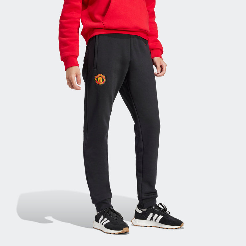Men's adidas Manchester United Essentials Trefoil Tracksuit Bottoms