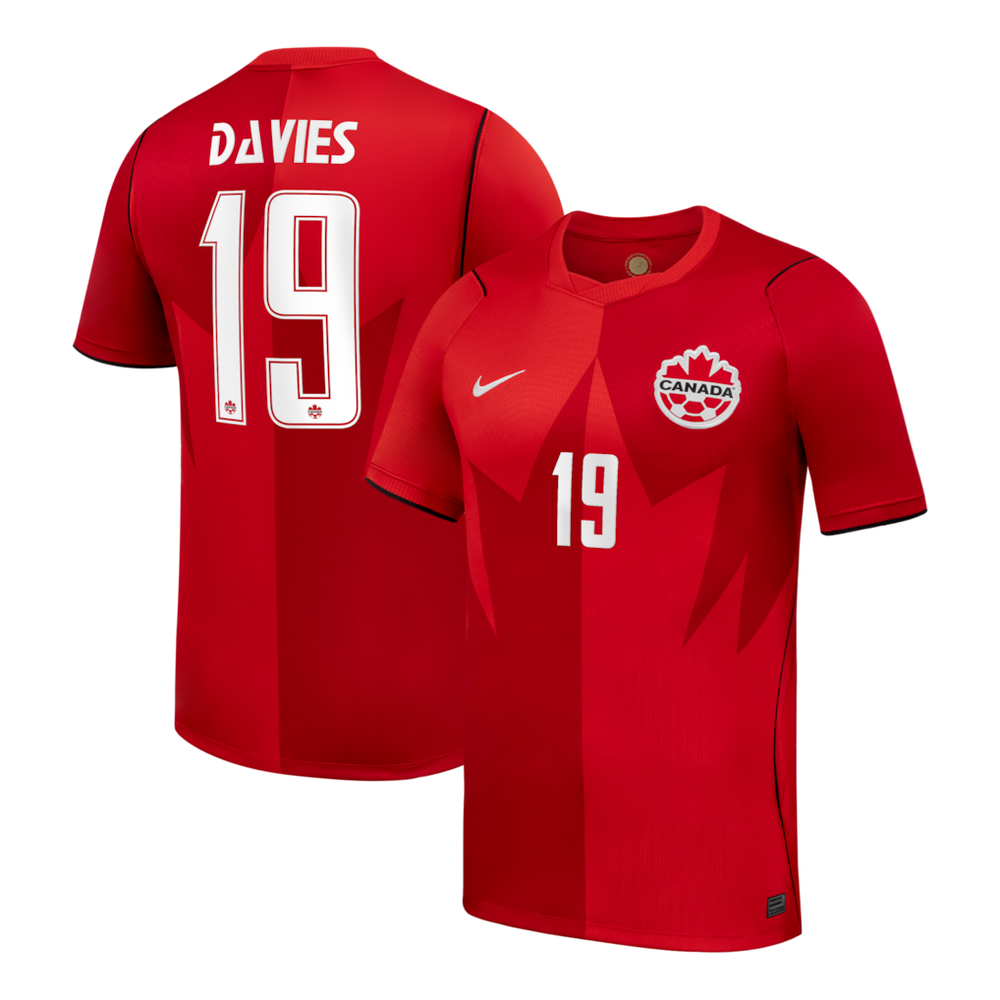 Men's Nike Canada 2026 Home “Alphonso Davies” Stadium Jersey