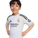 Kids’ adidas Real Madrid 25/26 Home Mini Set - La Liga Soccer