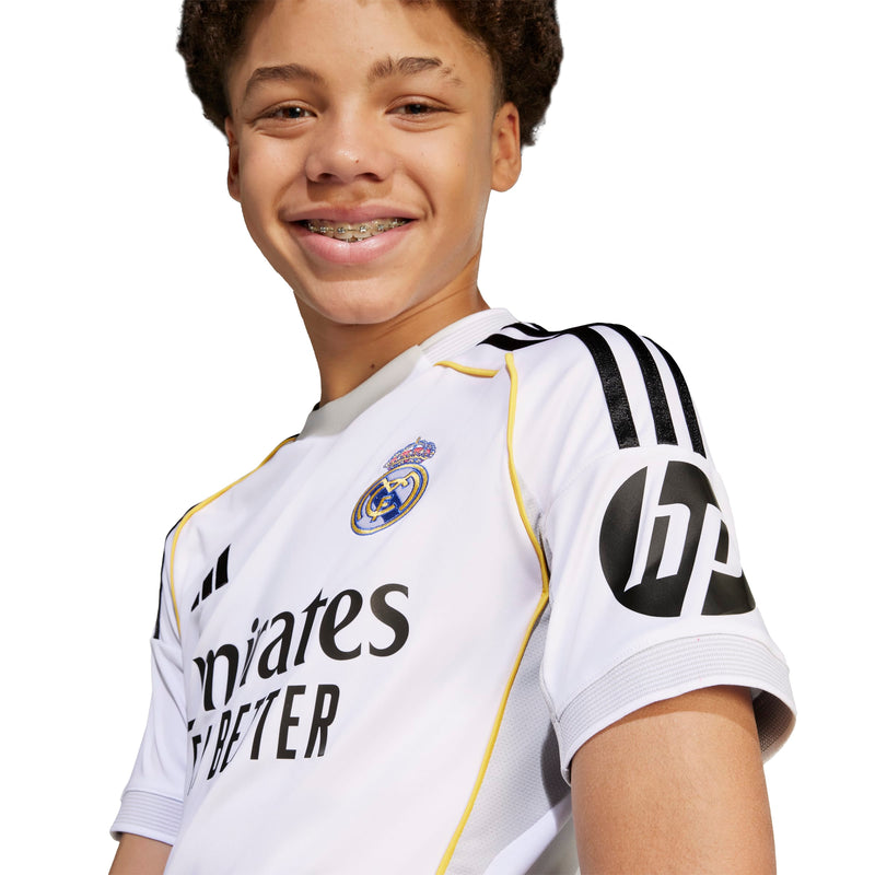 Kids’ adidas Real Madrid 25/26 Home Jersey - La Liga Soccer