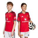 Kids’ adidas Manchester United 25/26 Home Jersey - La Liga Soccer