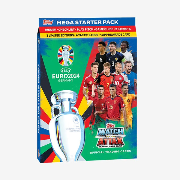 Topps Official EURO 2024 Match Attax Mega Starter Pack (Album + 24 cards)