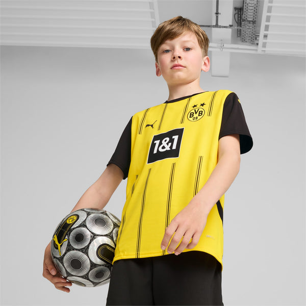 Kids' Puma Borussia Dortmund 24/25 Home Replica Jersey - La Liga Soccer