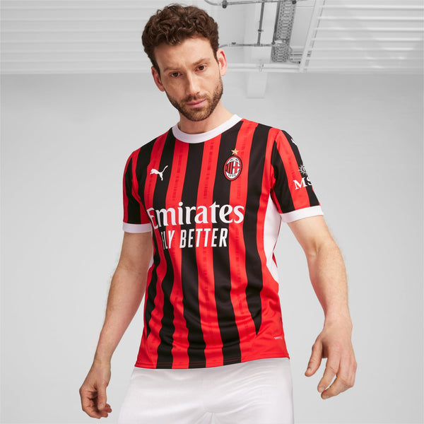 Men's Puma AC Milan 24/25 Home Replica Jersey - La Liga Soccer