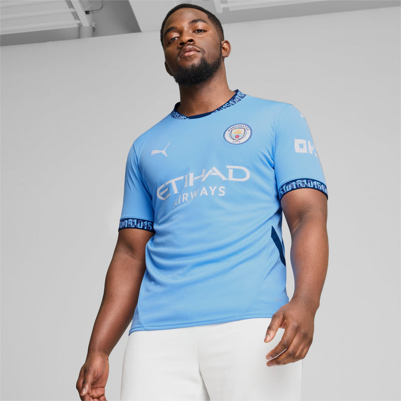 Men's Puma Manchester City 24/25 Home Replica Jersey - La Liga Soccer