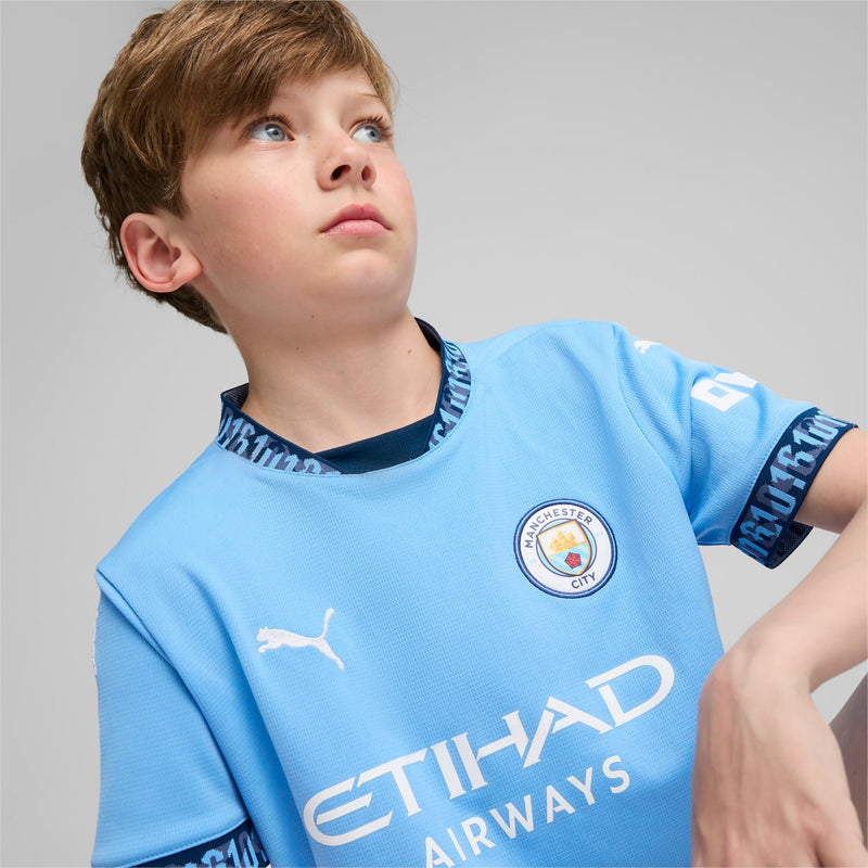 Kids' Puma Manchester City 24/25 Home Replica Jersey