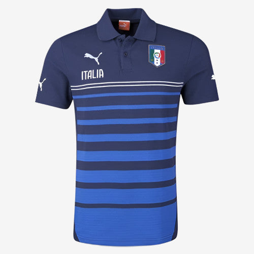 Puma FIGC Italia Hooped Polo