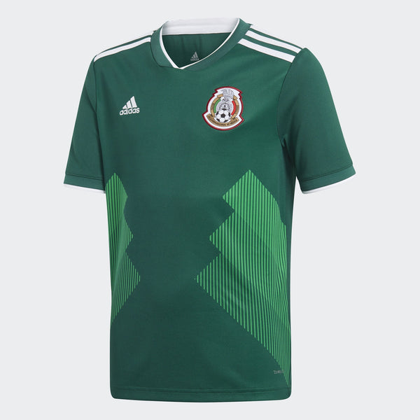 Adidas - Adidas Mexico Home Kids' Replica Jersey - La Liga Soccer