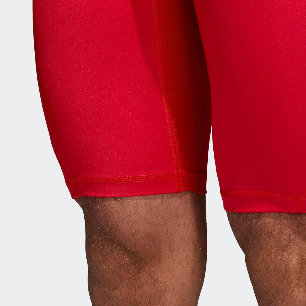 Adidas Men's Alphaskin Tights Sport Compression Pants White (Size