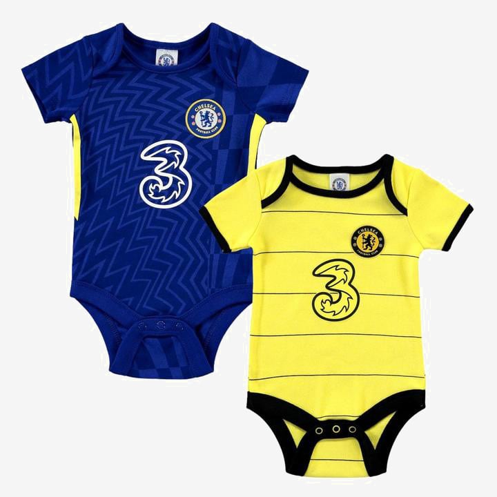 Chelsea 2021/22 Baby Onesie Set (Home and Away)