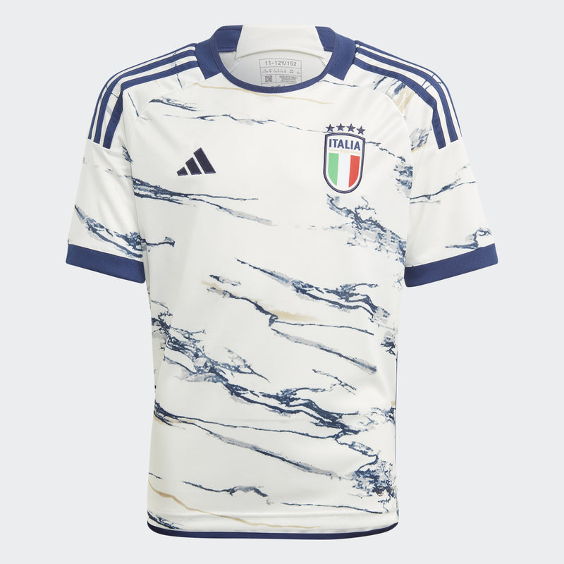 PUMA Boys Italy Away Shirt 2020 Short Sleeve Crew Neck