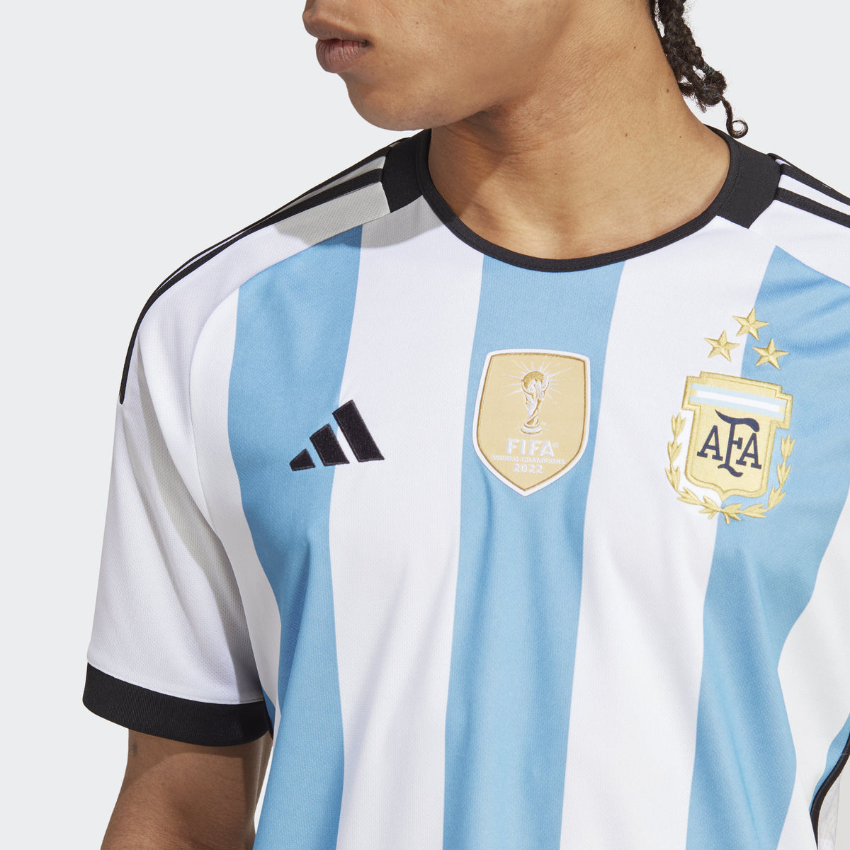 Men's adidas Argentina 2022 Home Jersey World Cup Winners