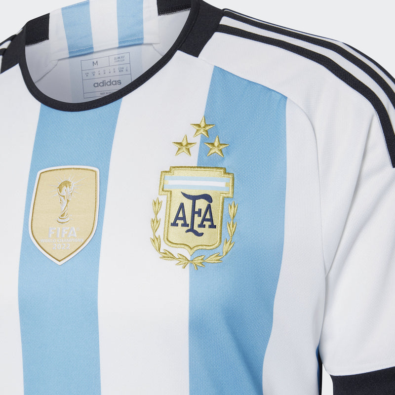 Men's adidas Argentina 2022 Home Jersey World Cup Winners