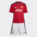 Kids' adidas Manchester United 23/24 Home Mini Kit - La Liga Soccer