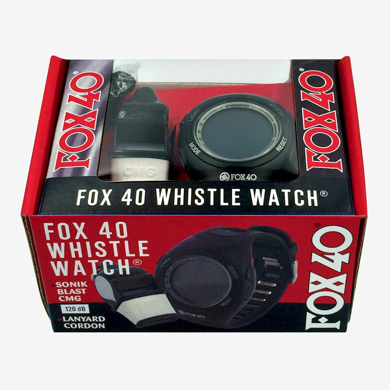 Fox 40 Whistle and Wristwatch